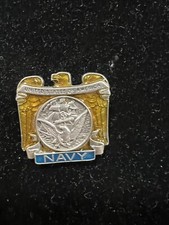 Vintage American Legion Eagle US Navy Enamel Lapel/tie Pin. Made In USA