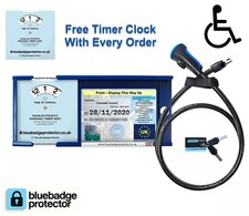 Blue Badge Double Protector Disabled Anti Theft Lock Security Holder Wallet