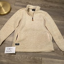 Simply Southern Faux Fur Polyester Pullover 1/4 Zip Men  s Sz Large