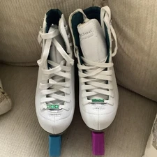 Girls Riedell Emerald Ice Skates Luna 73/4 Blades J13.5 New