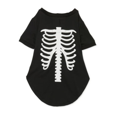 Size XL Way To Celebrate Halloween Skeleton Pet  Pajamas Glow in the Dark