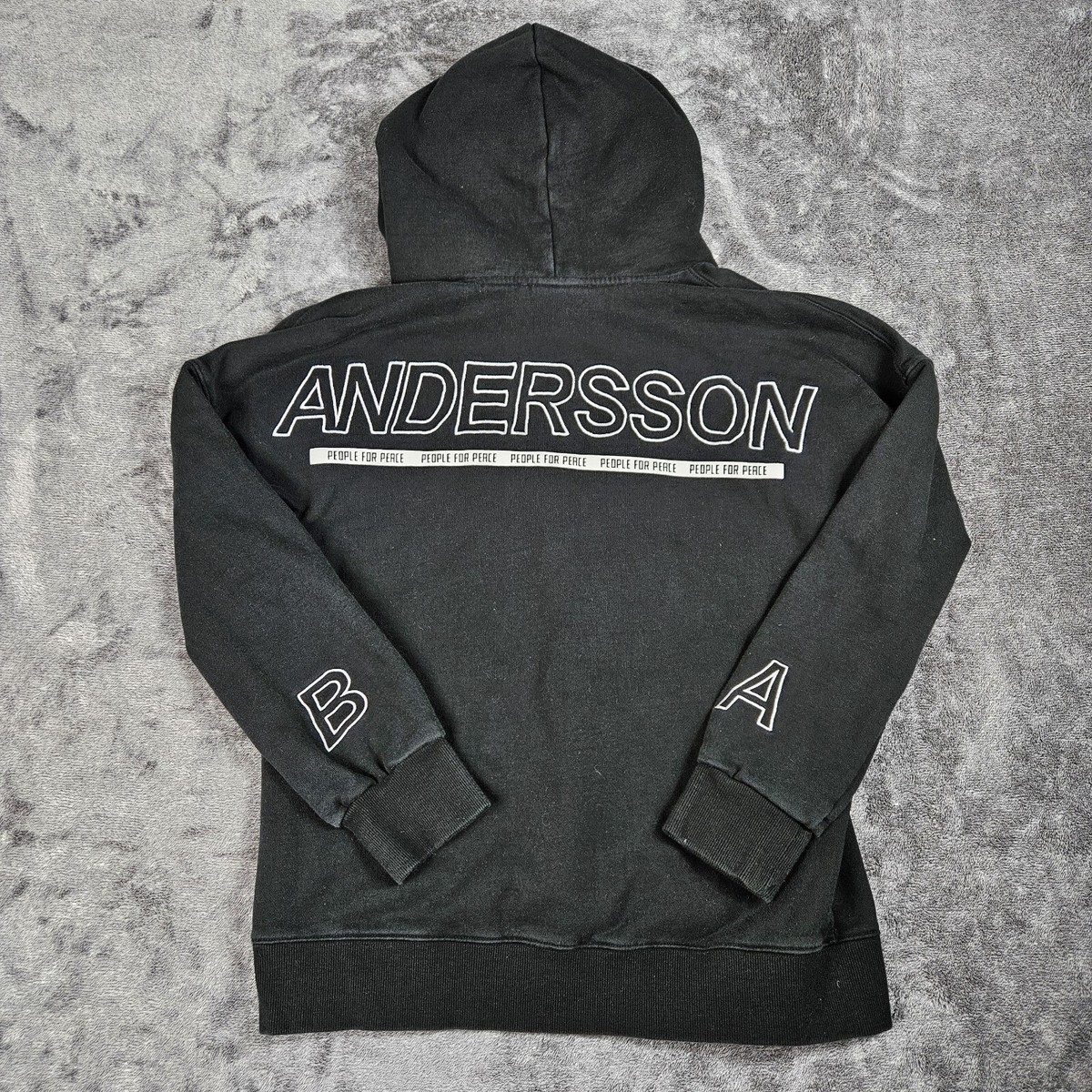 【ADSB ANDERSSON BELL】LACE-UP ANORAK HOODIE BLACK ADSB ANDERSSON BELL】LACE-UP ANORAK HOODIE BLACK パーカー