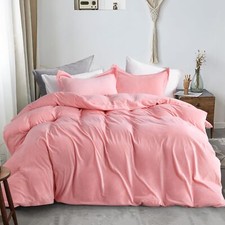 NTBAY Velvet Twin Duvet Cover Set, 3 Pieces Zippered Flannel Comforter Cover ...