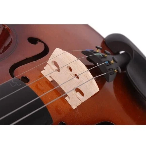 New Violins 4/4 Acoustic Finish w/Hard Case, Bow, Rosin for beginners, Natural - Picture 11 of 11