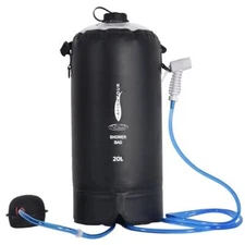 Portable Camping Shower Bag - 20L/5 Gallons Solar Shower Water Bag with Foot ...