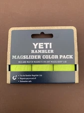 Yeti Rambler Magslider Color 3 Pack Chartreuse NEW Sealed Magnets Lids