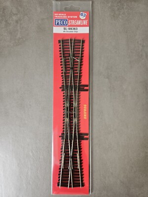 Peco SL-U8363 #6 Double Slip HO Scale 83 Line