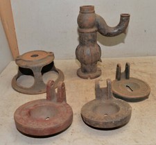 Antique water well pump parts Deming & more collectible cast iron rebuilders lot