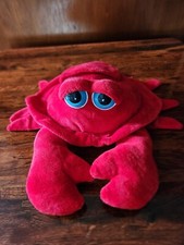 Red The Petting Zoo Crab Stuffed Animal Crustacean Plush Blue Eyes Soft Toy