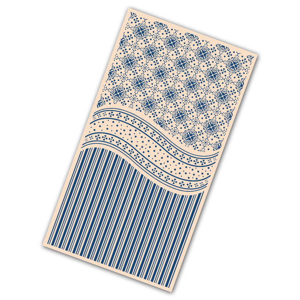 NEW Tattered Lace 'Victorian Dots & Stripes'  Embossing Folder - EF158
