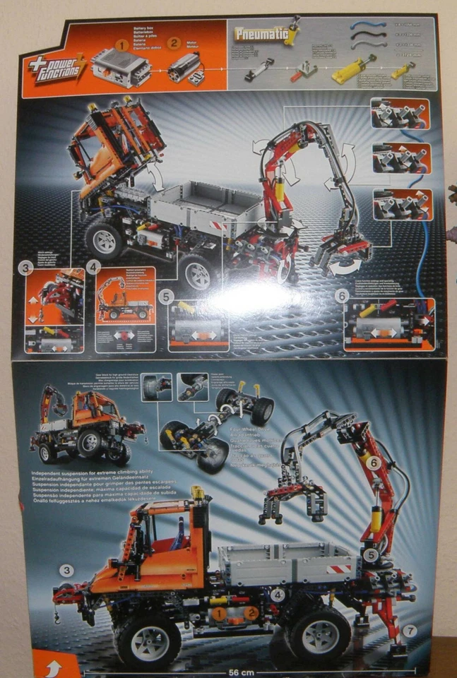 Lego Technic 8110 Unimog U400 Mercedes-Benz 100% komplett mit Bauanleitungen - Bild 4 von 4