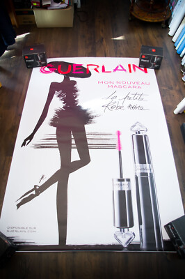GUERLAIN LA PETITE ROBE NOIRE I French Vintage Fashion Poster Original 2000s