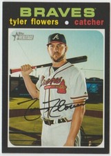 2020 Topps Heritage Baseball #108 Tyler Flowers - Atlanta Braves