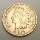 1887 P Indian Head Cent Penny  CULL   **FREE SHIPPING**