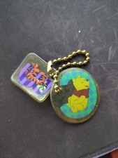 Disney 2 Plastic Charm Winnie The Pooh Tigger Vintage Keychain