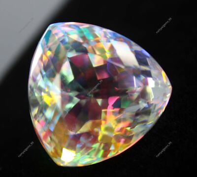 A++ Rainbow Mystic 59 Kt Topas Billionen Form ZERTIFIZIERT lose Edelstein