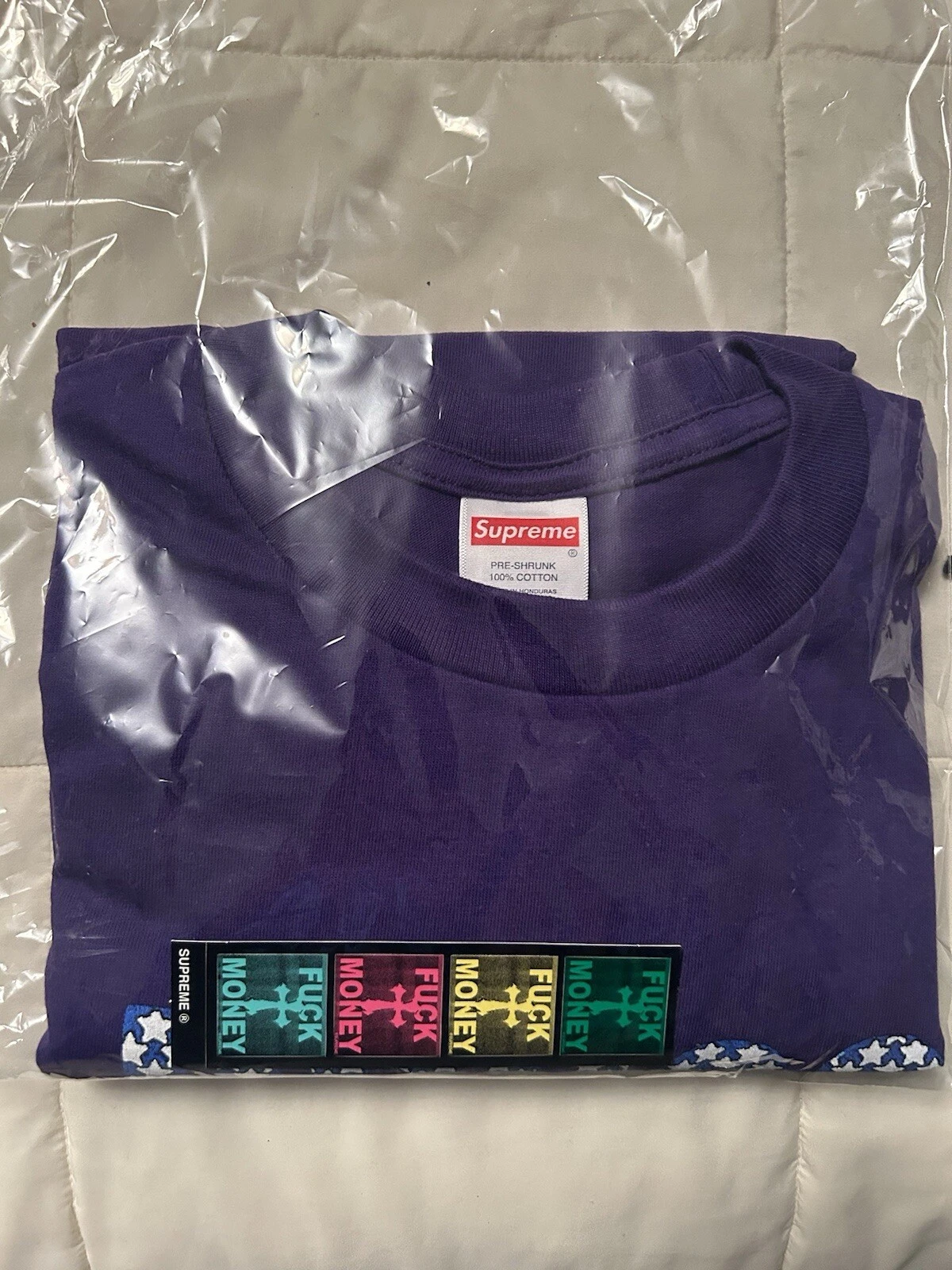 T shirt homme SUPREME violet 