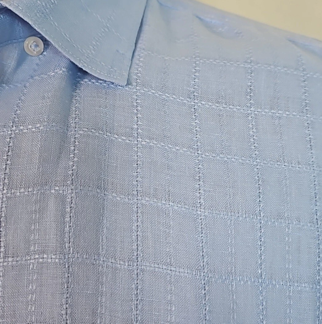 Tommy Bahama Costa Sera Linen Shirt Blue 100% Linen SZ 3XL