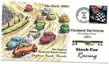 WWLF US COLLINS CACHET FDC CELEBRATE THE CENTURY CTC 3187n  STOCK CAR RACING