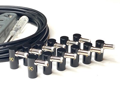 Kurrent Electric Solderless Right Angle DC Barrel DIY Kit for Pedalboard
