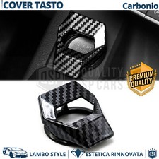 COVER PULSANTE Start Engine per Citroen C4 Spacetourer CARBONIO NERO Start Stop
