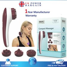 Image of Wahl Compact Massager Pure Relax ZY108 Cleansing Brush Cordless Red and White
