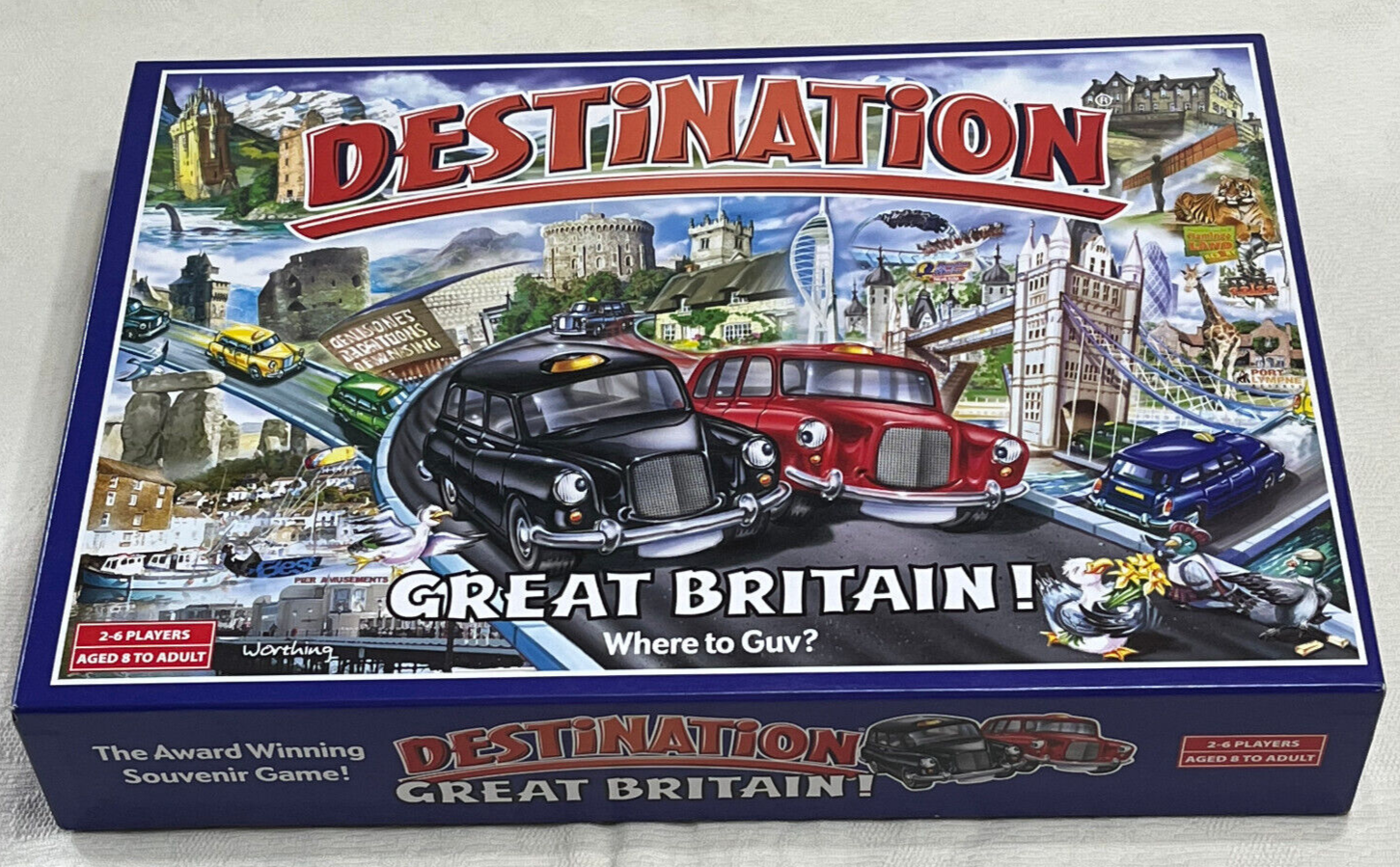 DESTINATION GREAT BRITAIN : Where to Guv ? - Rare Award Winning Game - In Vgc