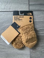 NORTH FACE BABY BEAR SUAVE OSO MITTEN, UTILITY BROWN OR BLACK CAMO, NWT, 0 - 6 M