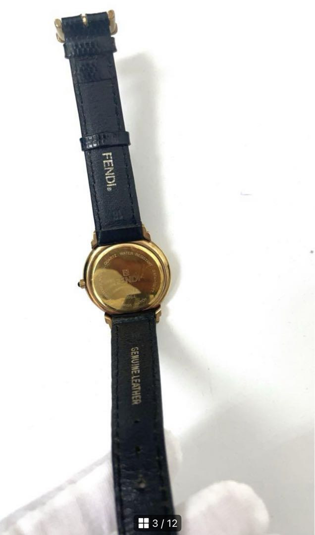 Fendi 300J Analog Quartz Women Round Face Watch Vintage 329578758