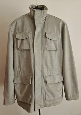 Robert Graham Four Pocket Field Jacket Coat, Sage Green Beige,  Extra Large XL