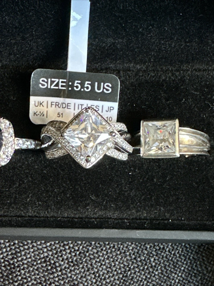 Lote de 3 anillos, 2 son anillos Jeulia Foto 3 de 4