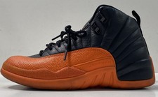 Nike Air Jordan 12 Retro WNBA Brilliant Orange Black Sneakers Women's Size 8