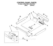 NEW OEM Whirlpool Wall Oven W10401270 Control Panel SHIPS FAST 45B
