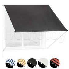 Ausziehbar Markise Fallarmmarkise Fenstermarkise Schattenspender, LED Wählen