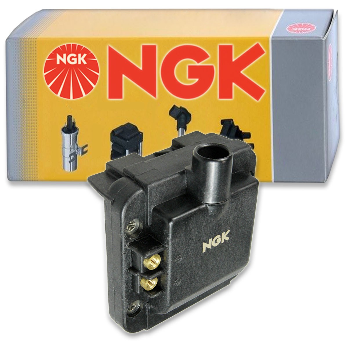 1 pc NGK Ignition Coil for 1990-1991 Honda Civic 1.6L 1.5L L4 - Spark Plug iv