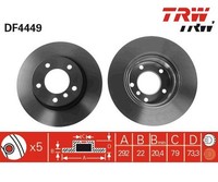 2 St. Bremsscheibe Trw DF4449 FüR Bmw 1Er 3Er 1Er Cabriolet