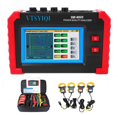 3-Phase Power Quality Analyzer with Current Clamp 0.10A~100A Screenshot Save