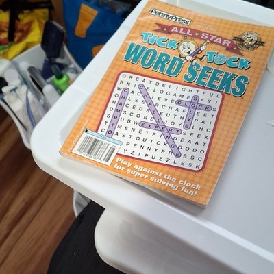 Penny Press All Star Tick Tock Word Seeks Illustrated Wordsearch Book