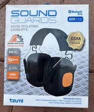 TZUMI Sound Guards #8445 Noise Isolating Earmuffs Headphones NRR 23db NEW