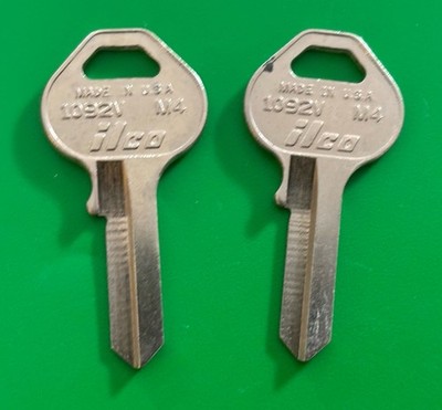 1092V/M4   Key Blanks ILCO  2PCS