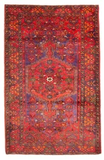 Vintage Oriental Hand-Knotted Carpet 4'7" x 7'5" Traditional Wool Area Rug