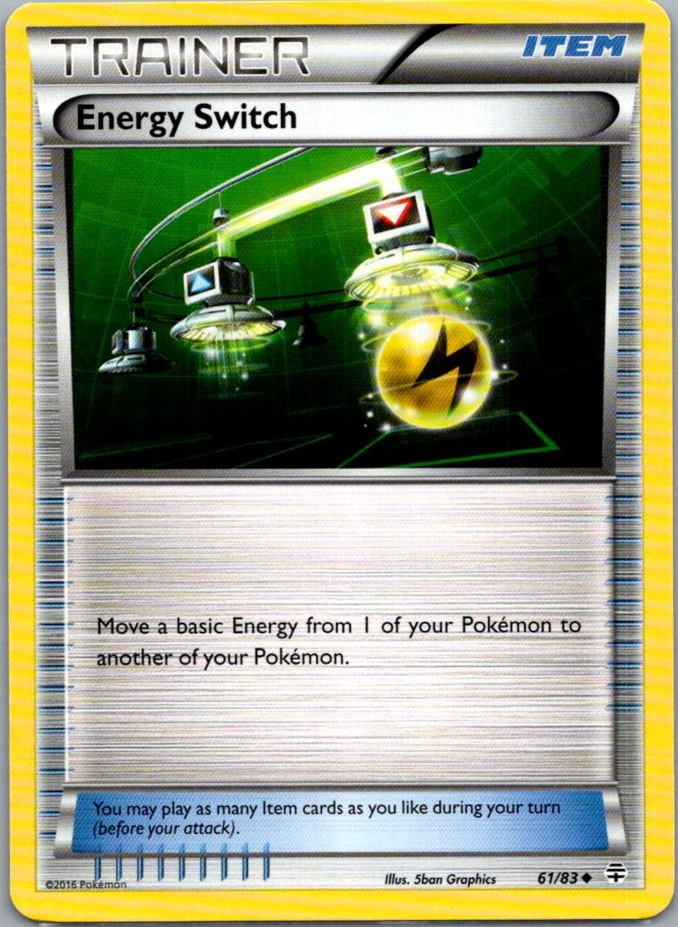 Energy Switch 61/83 Uncommon Generations Pokemon Lightly Played