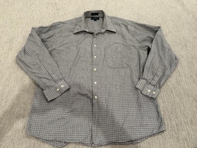 Johnnie Walker Light Flannel Shirt Men's Size Large Blue Plaid