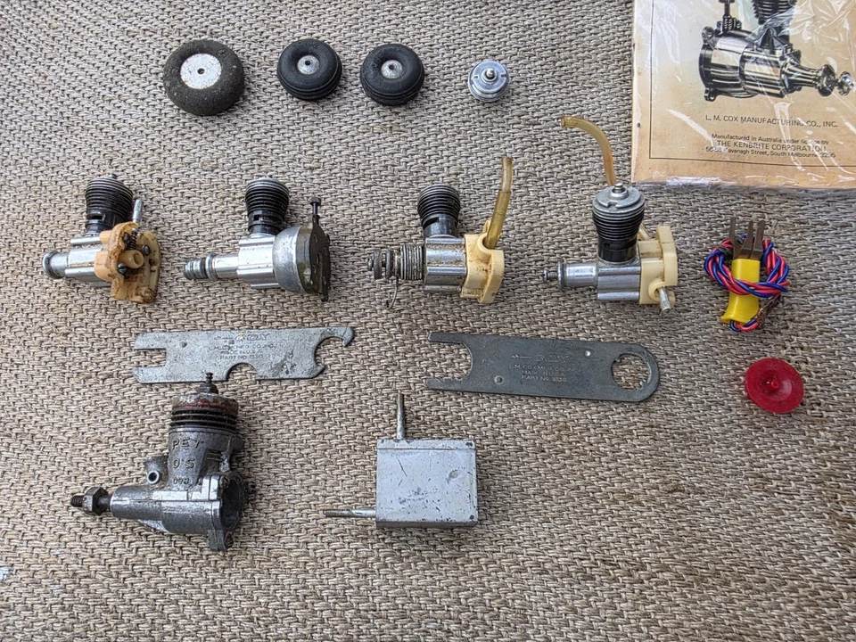 Cox Model Aero .049 Motors, Four Plus One Extra, 1970s. Etc, Gc. - image 2 of 4
