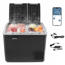 Kompressor Kühlbox 50L Elektrisch Autokühlschrank Gefrierbox Tragbarer 12V 230V