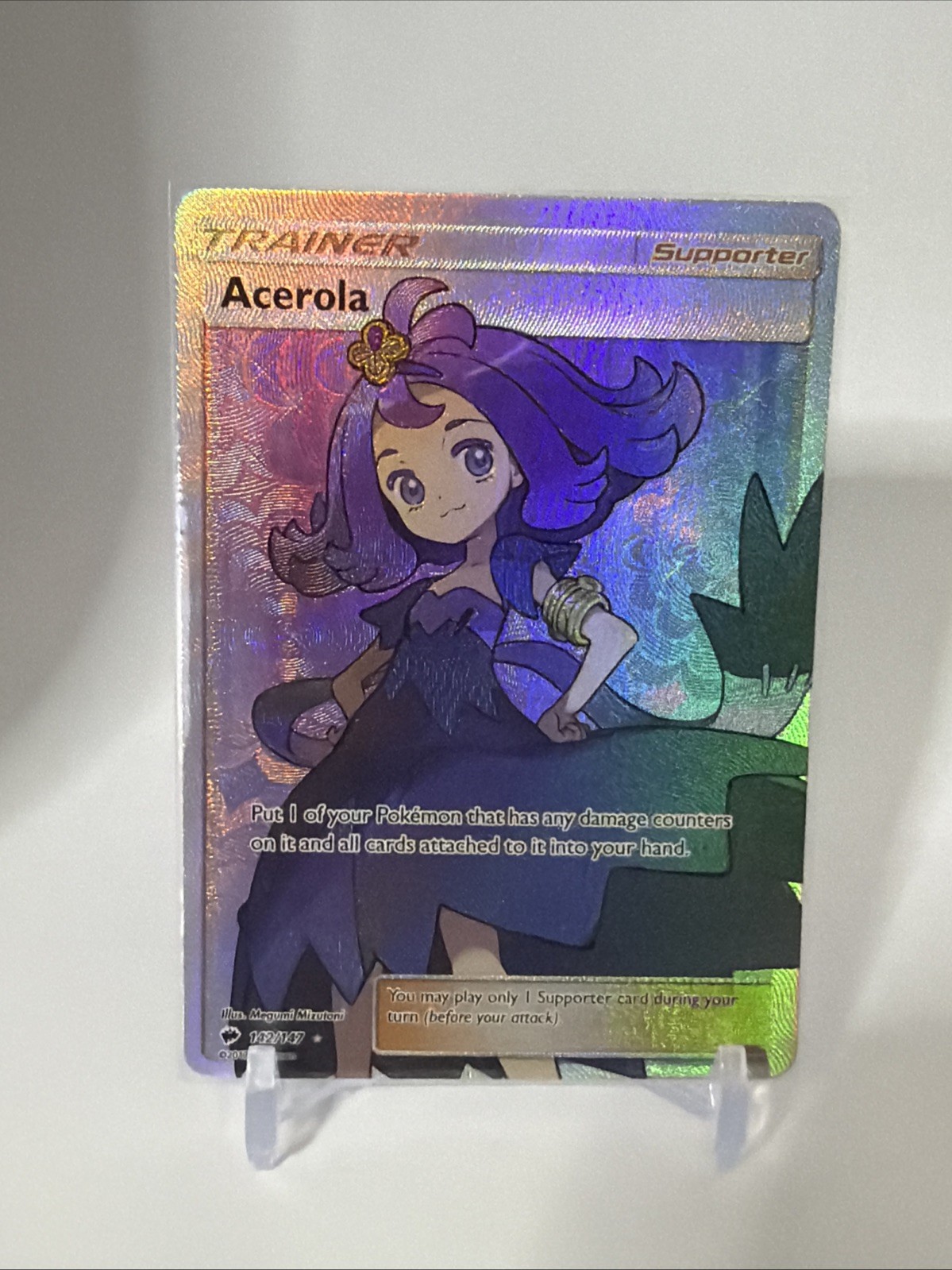 Pokemon TCG Acerola 142/147 Full Art Holo