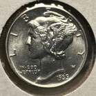 Uncirculated 1939 D Denver Mint Silver Mercury Dime So Nice