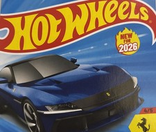 Hot Wheels 2026 Blue Ferrari 12Cilindri 94/250 Ferrari 4/5 M Case