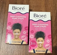 Biore The Original  Deep Cleansing Pore Strips 6 Nose Strips New