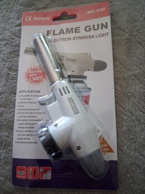920 Adjustable Butane Flame Gun Blow Torch Head Electronic Trigger ignition 920